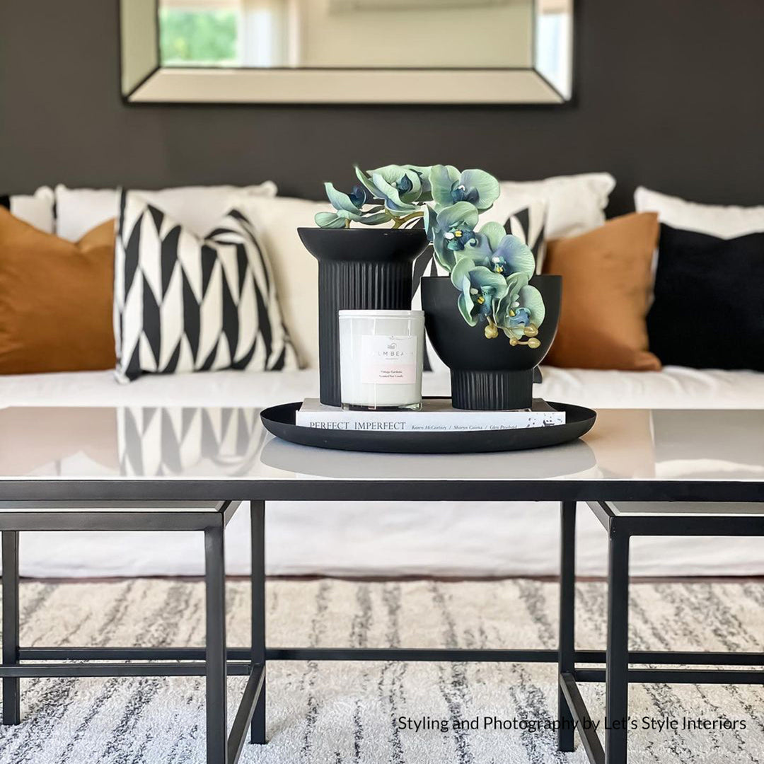 Cocktail Stone Nesting Coffee Tables