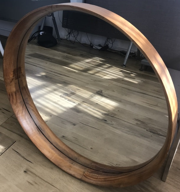 Yarrabah Round Mirror 80cms round Pine Wood