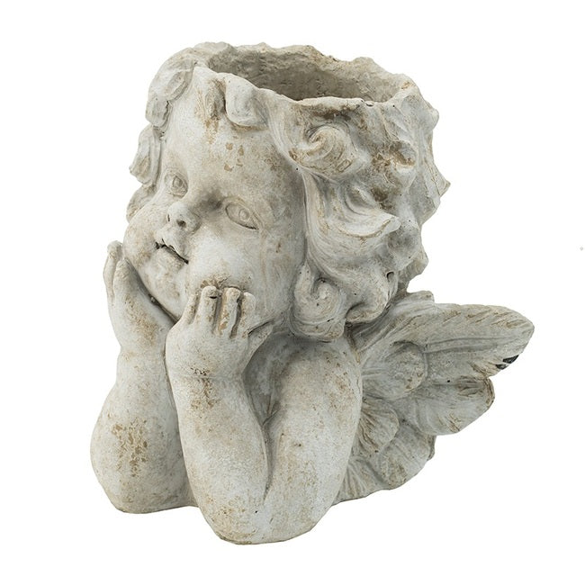 Angel Planter 20cms Indoor or Outdoor cement made