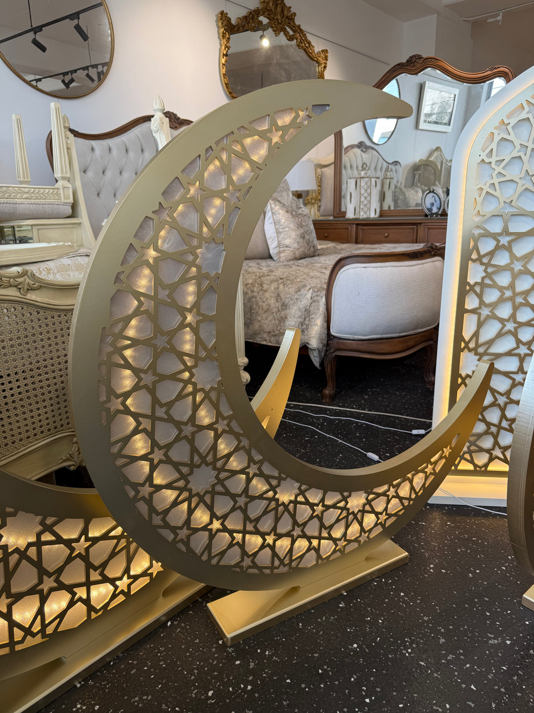 Floor Crescent Decor Stands