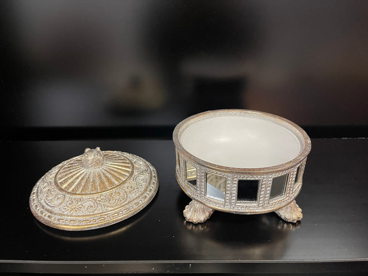 Champagne Mirror Storage Box’s