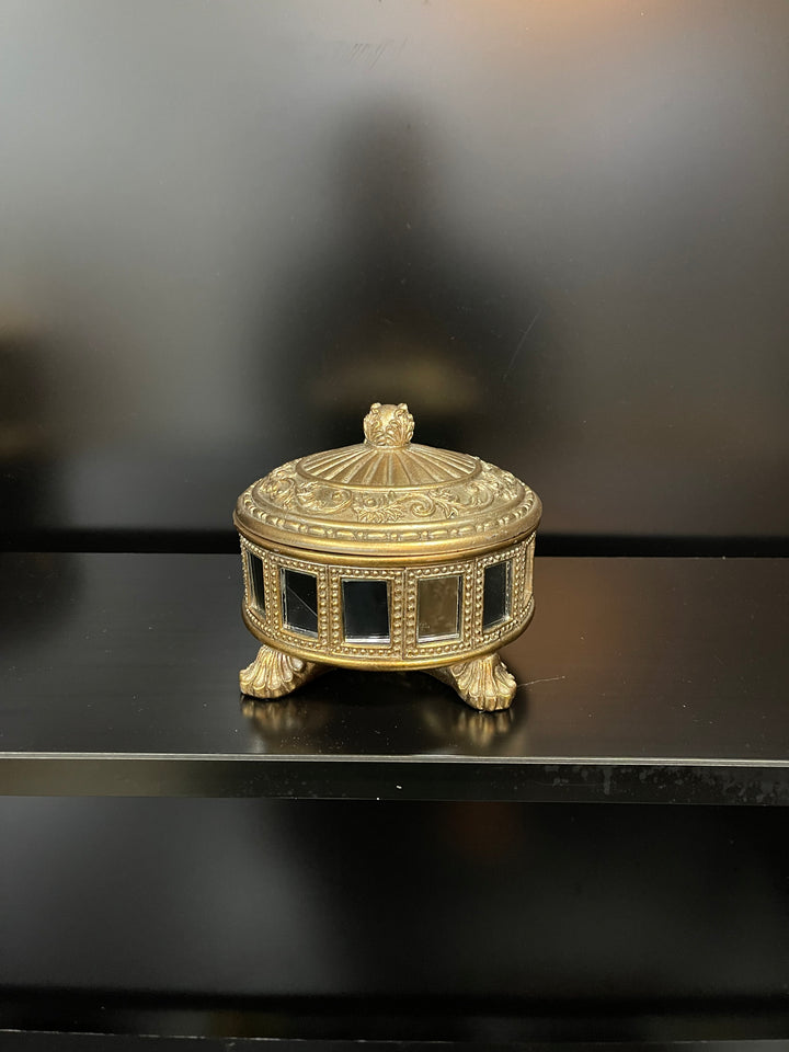 Golden Mirror Storage Box’s