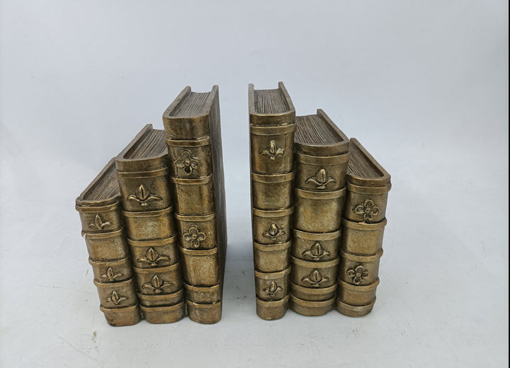 Rustic Gold Fake Books/ Bookends