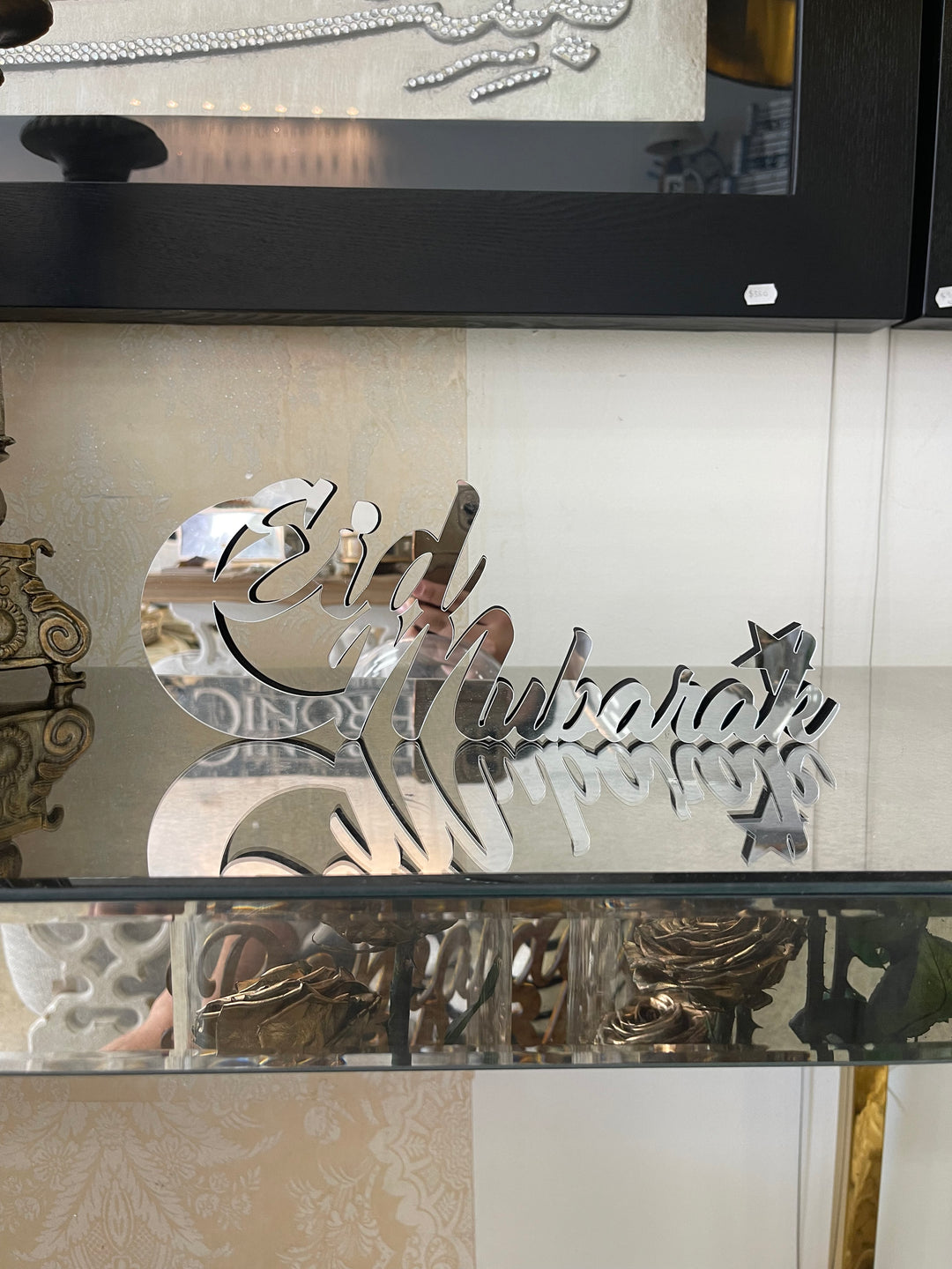 Mirror Eid Mubarak Stand