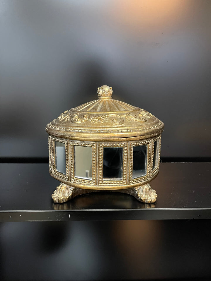 Golden Mirror Storage Box’s