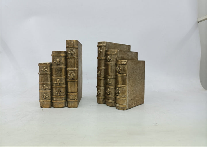 Rustic Gold Fake Books/ Bookends