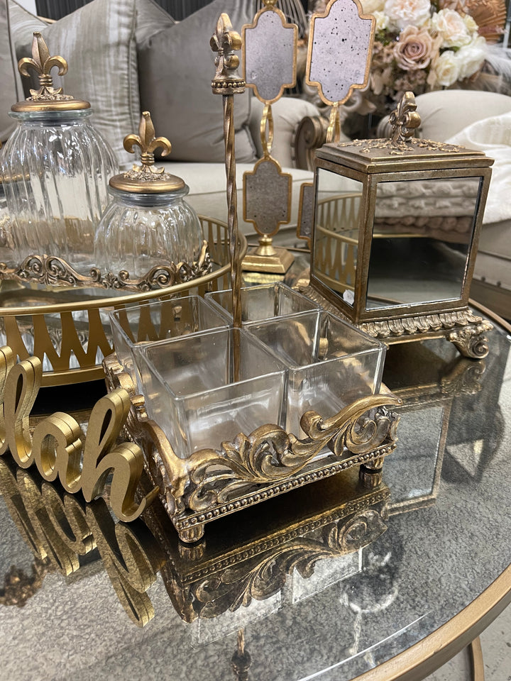Golden Serving Platter