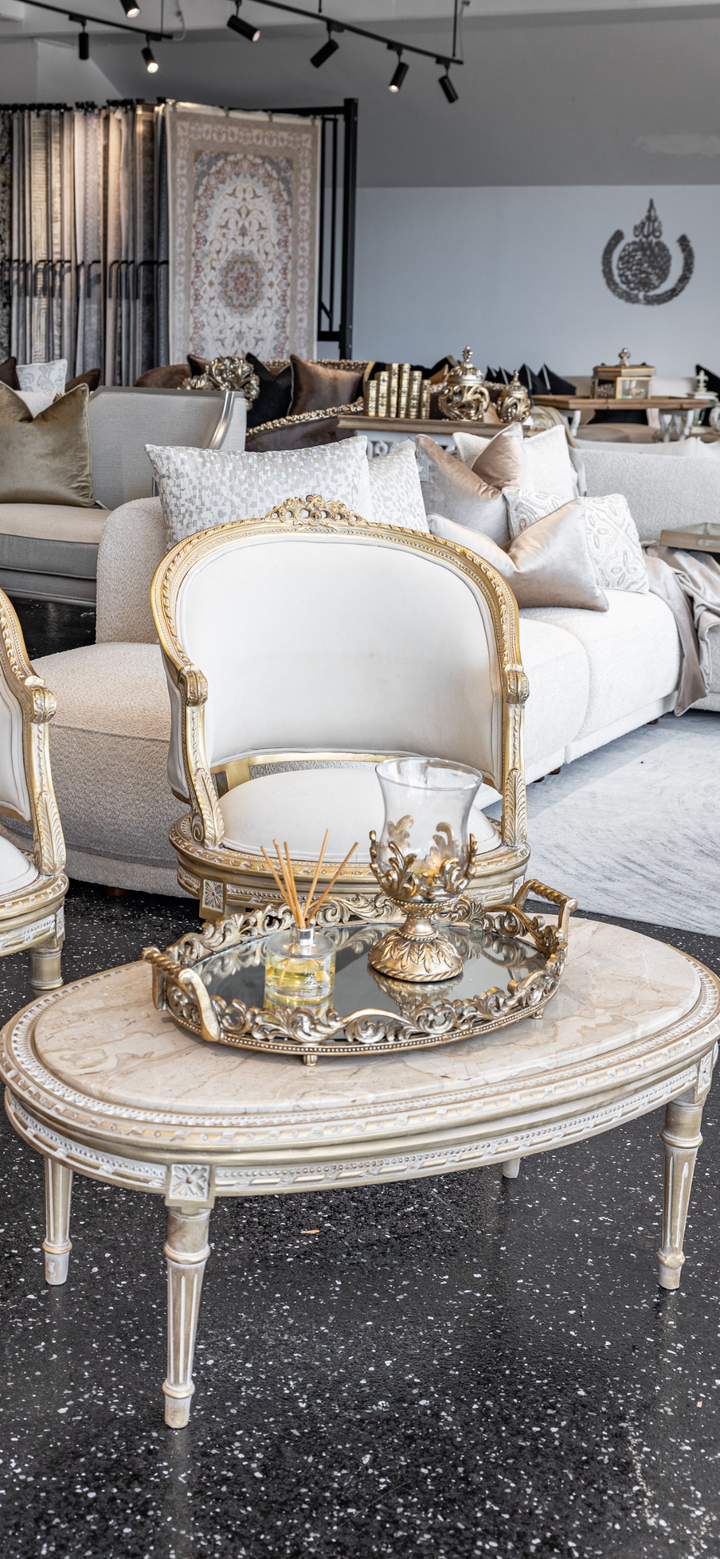 Victorian Gold Single Candle Holder