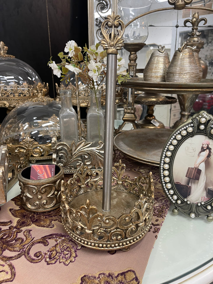 Rustic Gold Paper Towel Holder