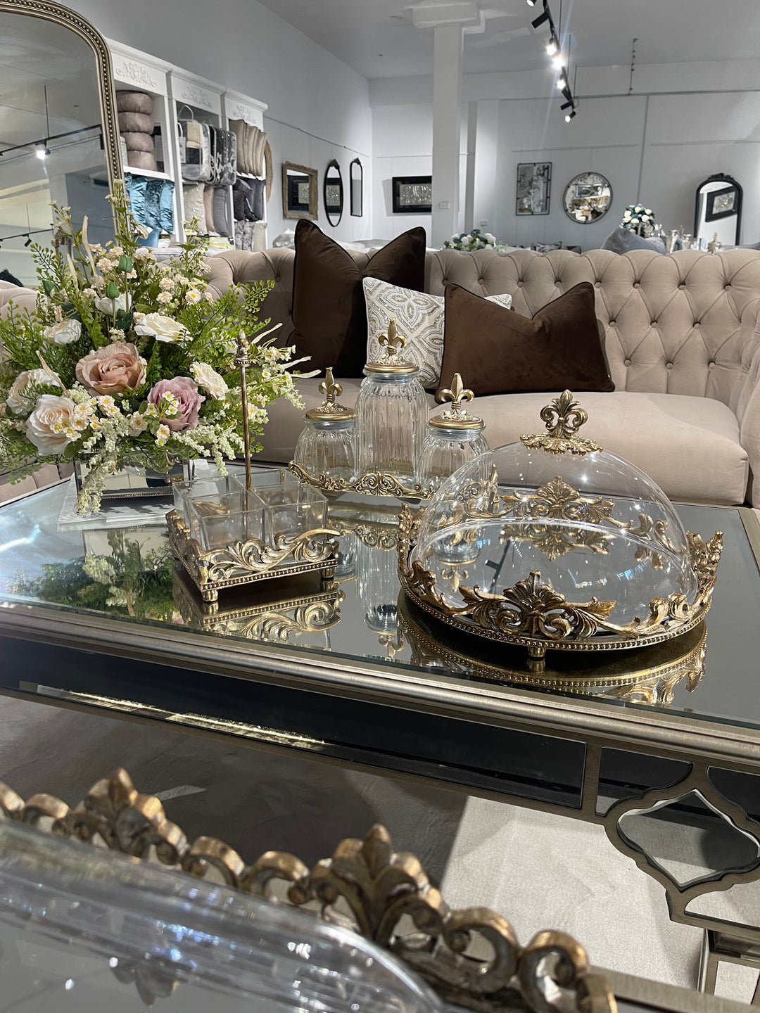 Golden Serving Platter