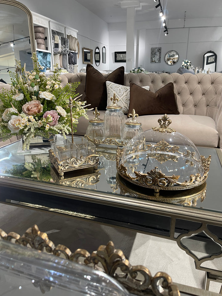 Golden Serving Platter