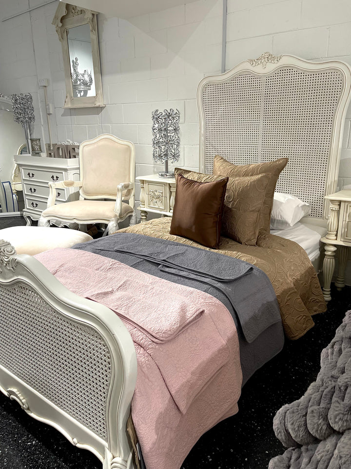 Pink Cotton Coverlet Set