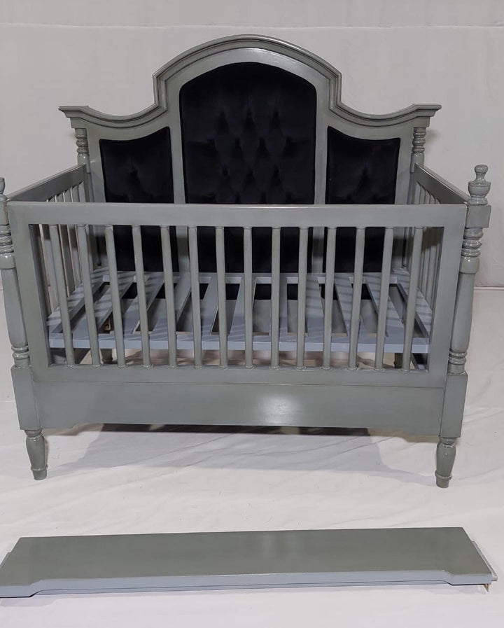 The Charcoal Elegance Grand Baby Cot