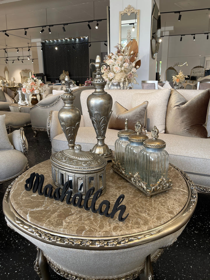 Rustic Gold Decor/Storage Mirror Box