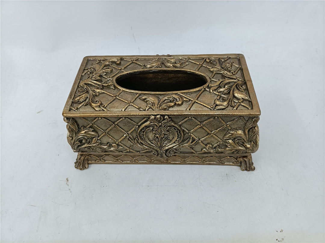 Victorian Gold Tissue Box