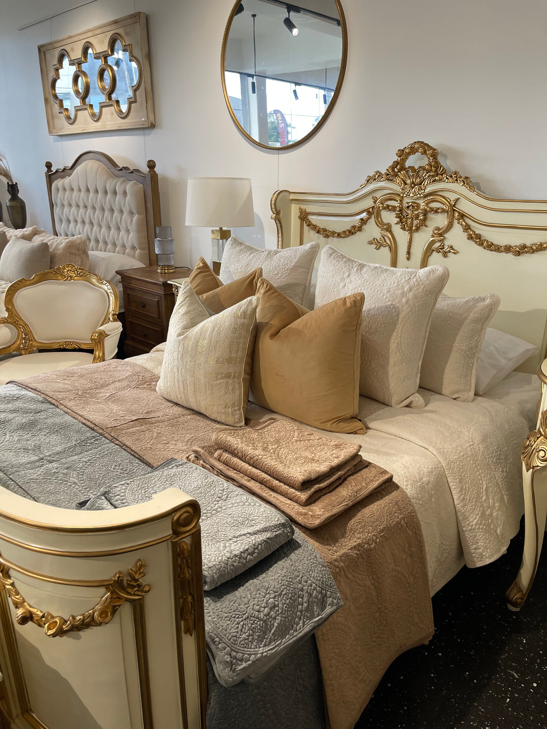 Brown Velvet Coverlet Set