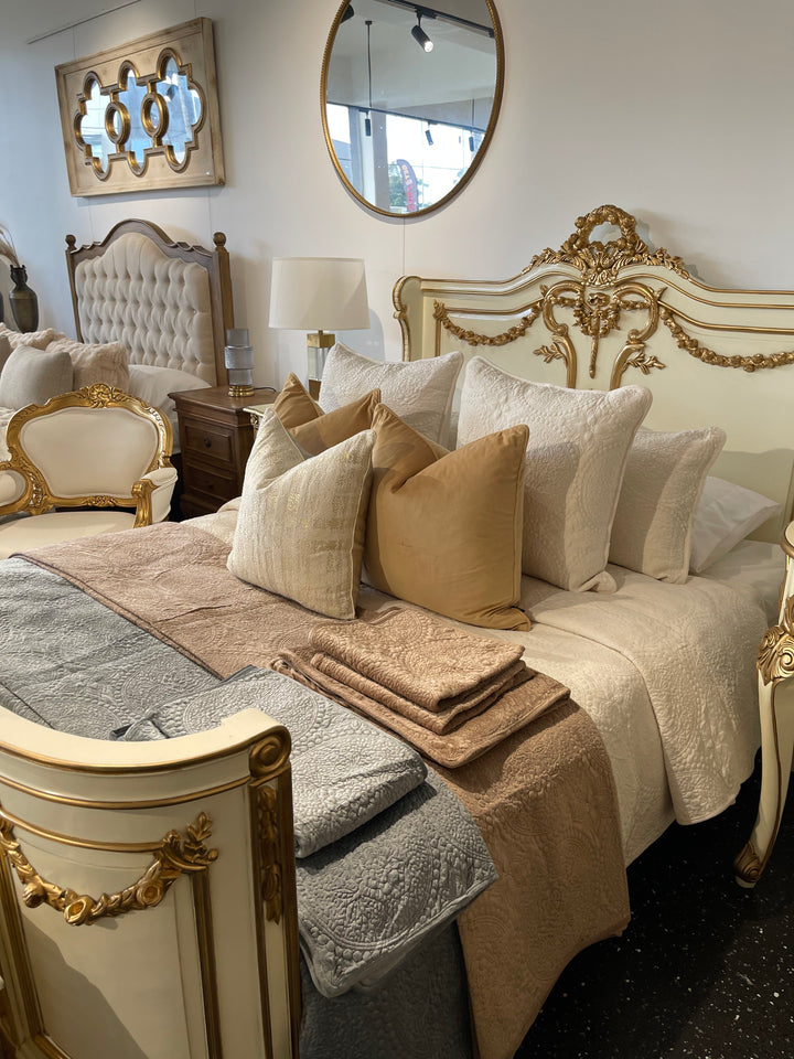 Brown Velvet Coverlet Set