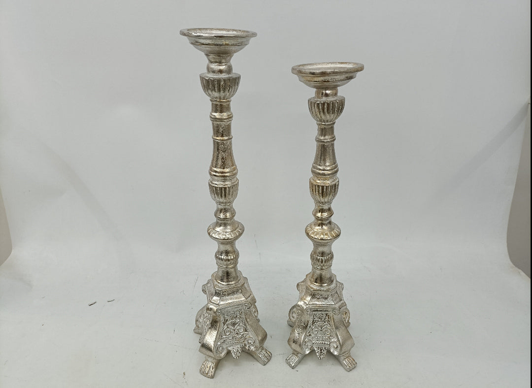 Rustic Champagne Candle Holder Set