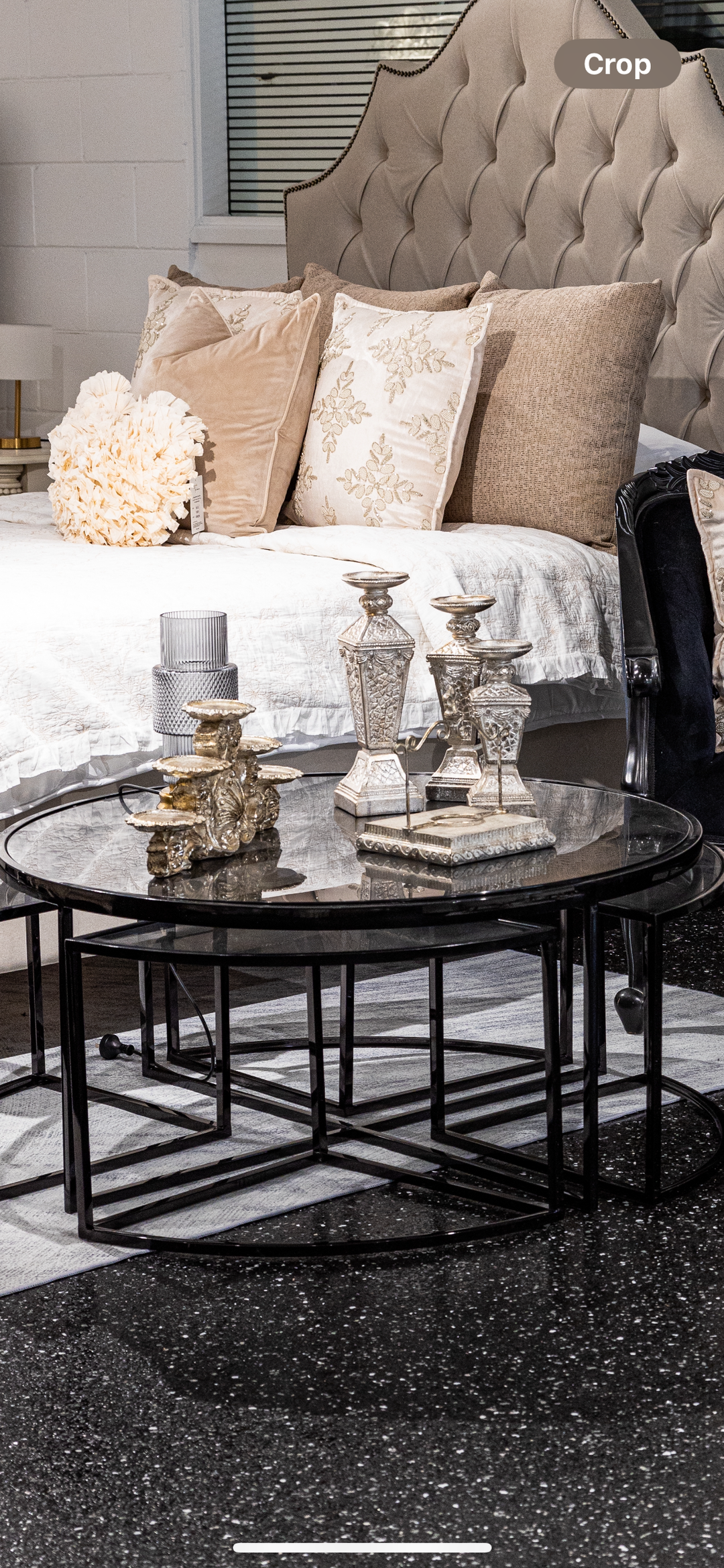 Champagne Cloy Candle Holders