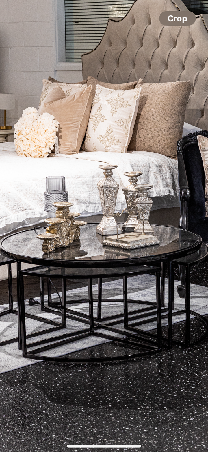 Champagne Cloy Candle Holders