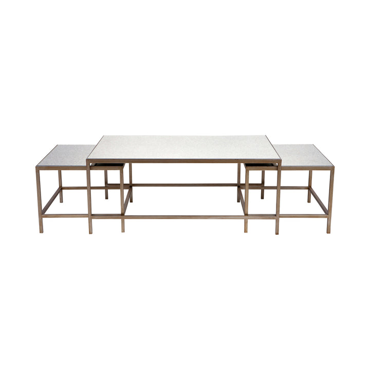 Cocktail Mirrored Nesting Coffee Tables