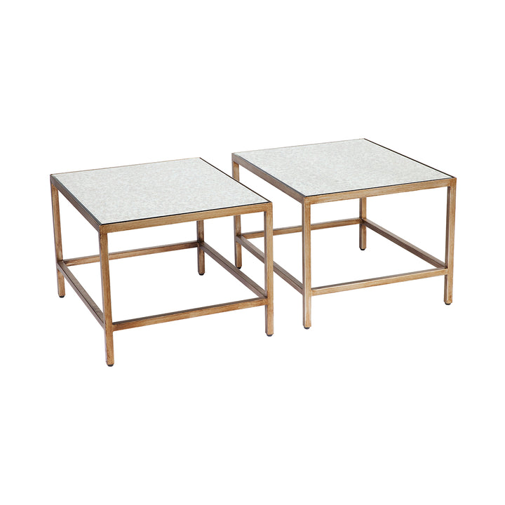 Cocktail Mirrored Nesting Coffee Tables