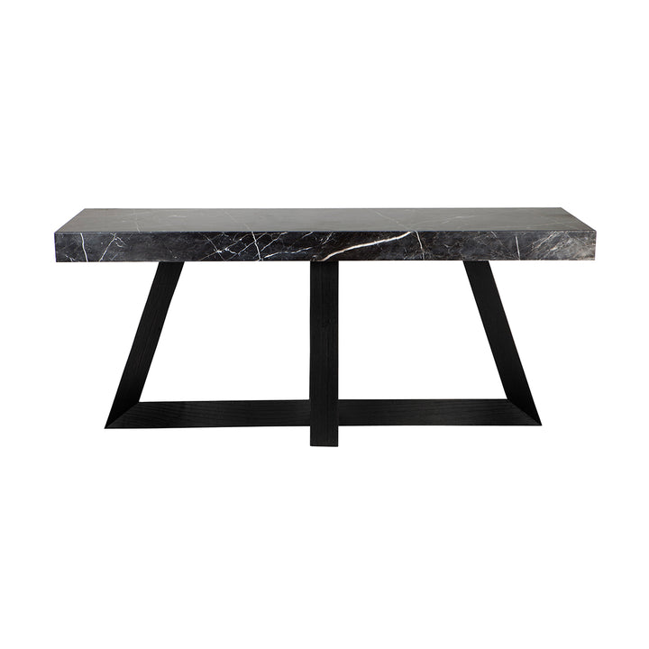 Ebony Marble Console Table