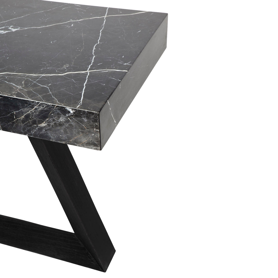 Ebony Marble Console Table