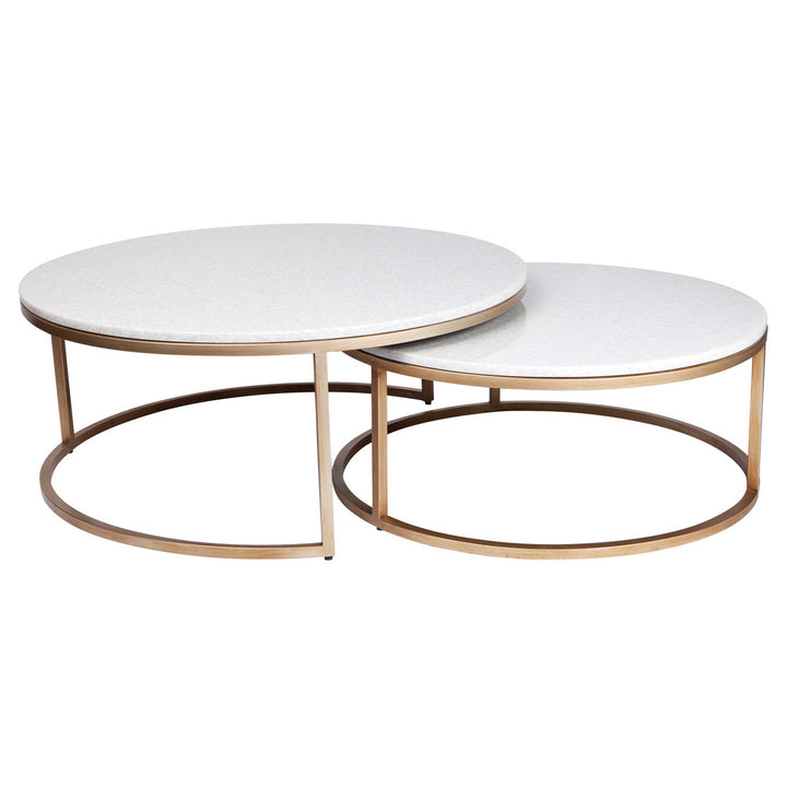 Chloe Stone Nesting Coffee Tables