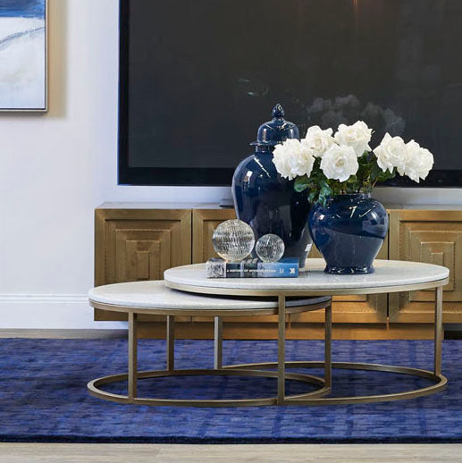 Chloe Stone Nesting Coffee Tables