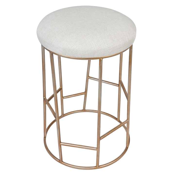 Aiden Gold Steel Kitchen Stool