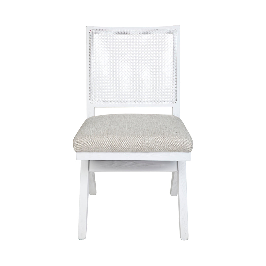 The Imperial White Rattan Dining Chair