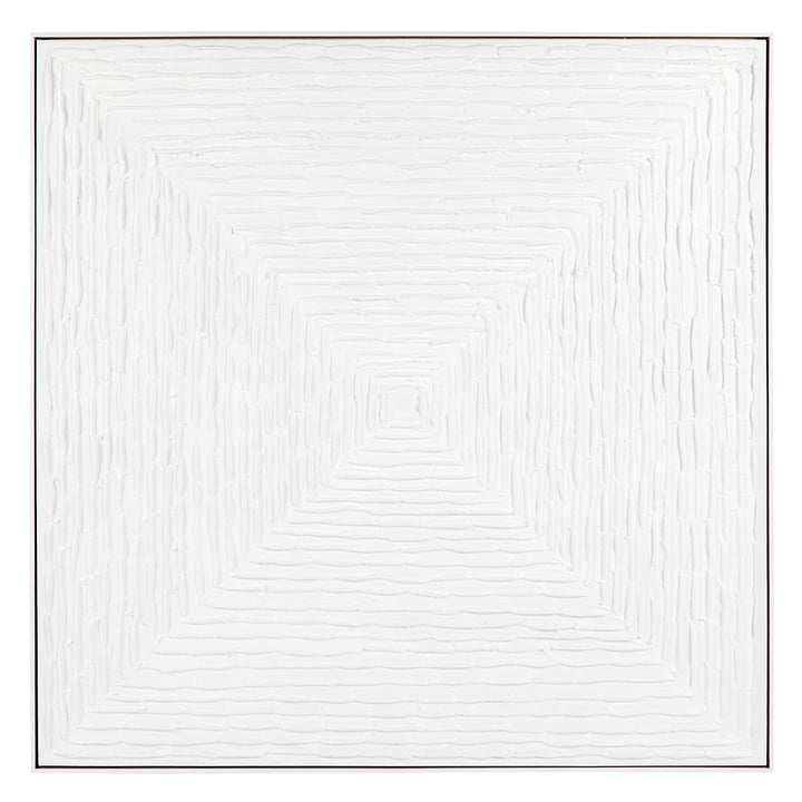 White Vortex Oil On Canvas Painting