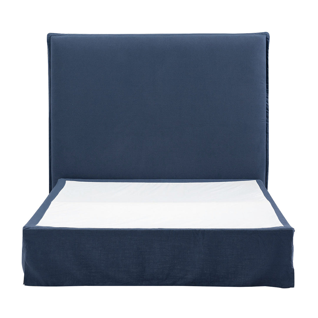Brighton Slip Cover Queen Bedhead w Valance