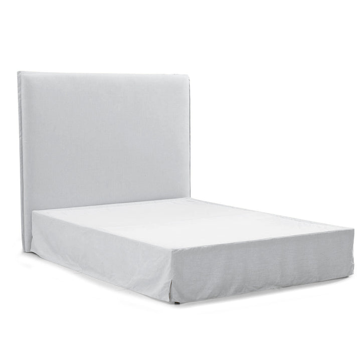 Brighton Slip Cover Queen Bedhead w Valance