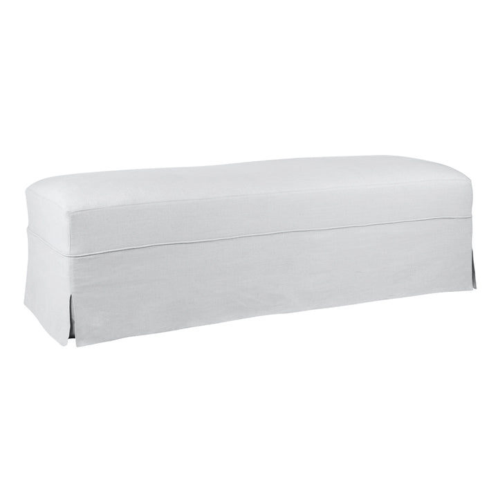 Brighton Slip Cover Bench Ottoman