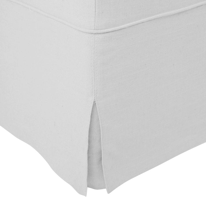 Brighton Slip Cover Bench Ottoman