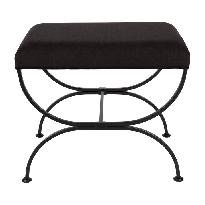 Novak Black Iron Stool