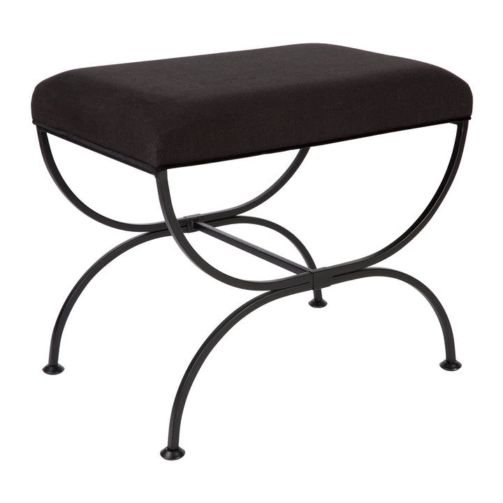 Novak Black Iron Stool