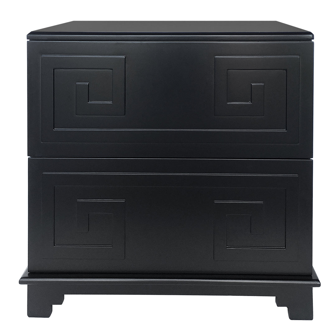 Greek Key Bedside Table
