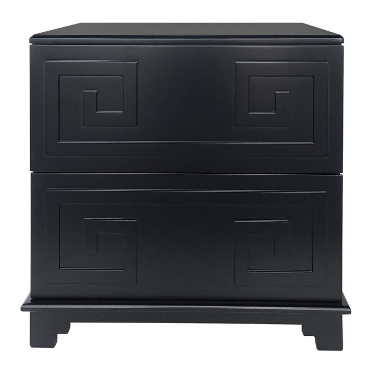 Greek Key Bedside Table