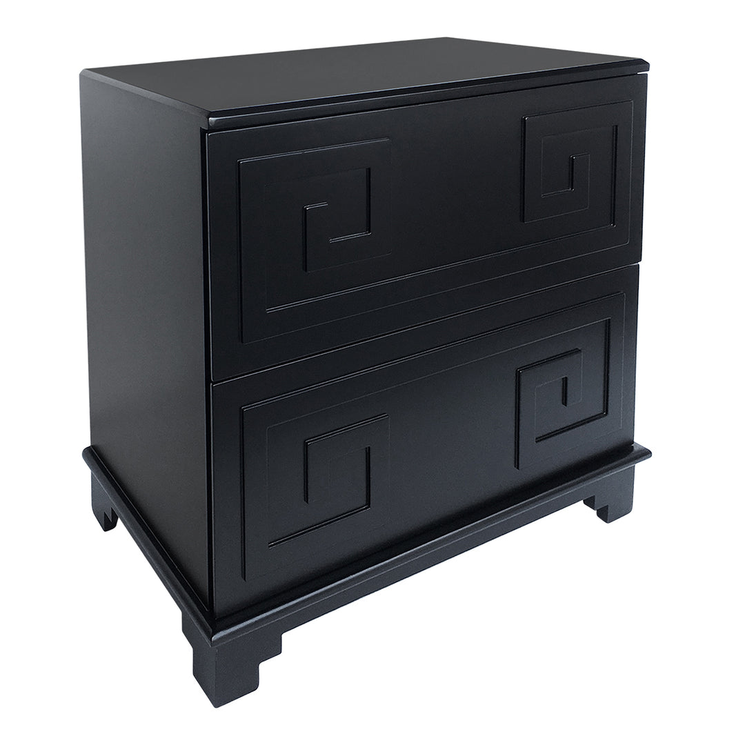 Greek Key Bedside Table