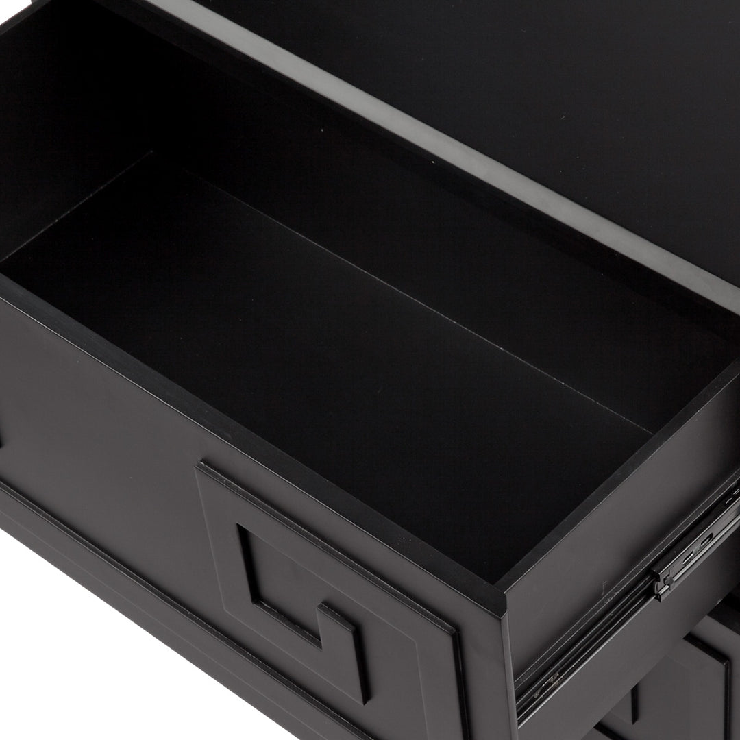Greek Key Bedside Table