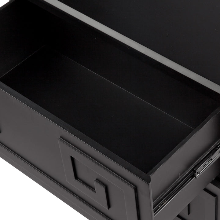 Greek Key Bedside Table