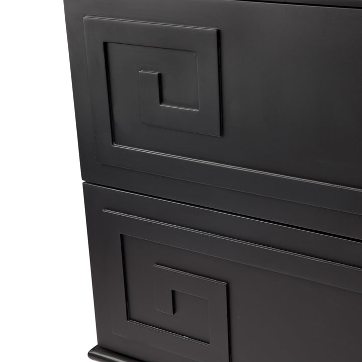 Greek Key Bedside Table