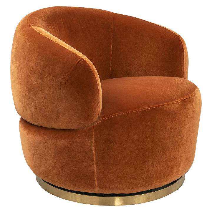 Tubby Swivel Arm Chair