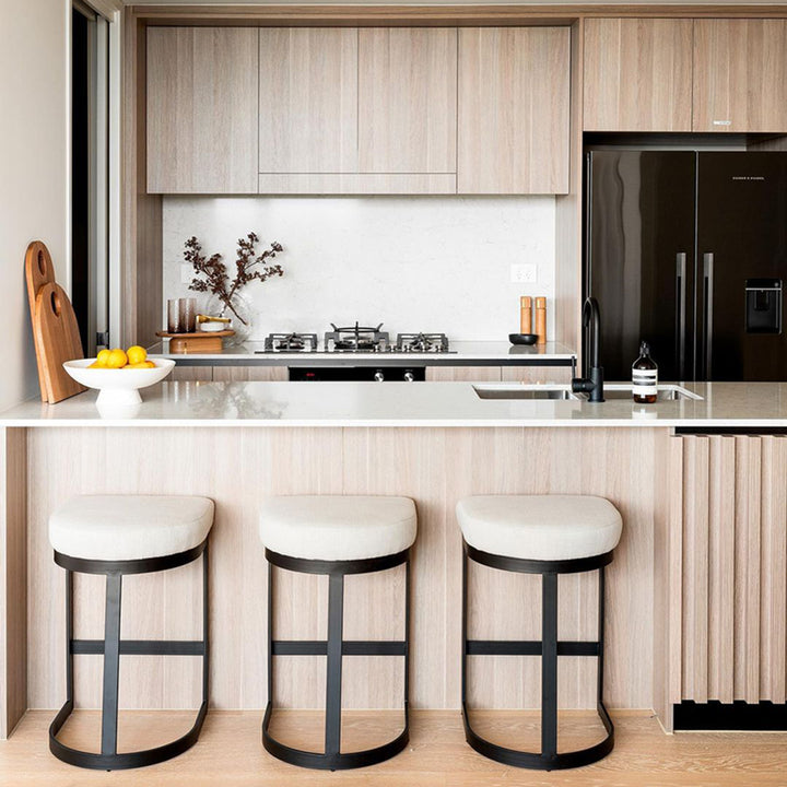 Brooke Black Kitchen Stool