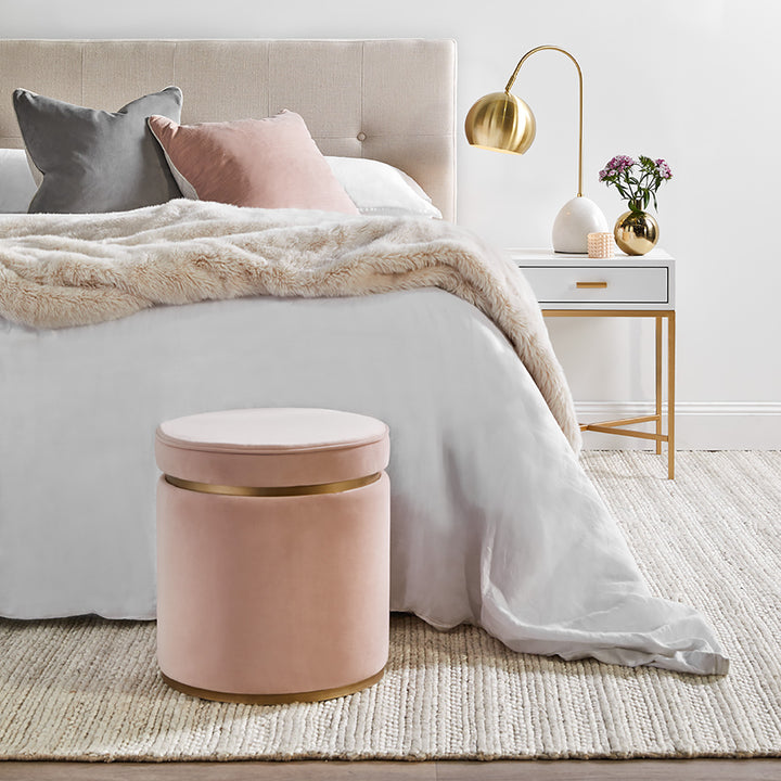 Nessa White Bedside Table