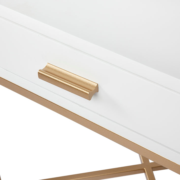 Nessa White Bedside Table