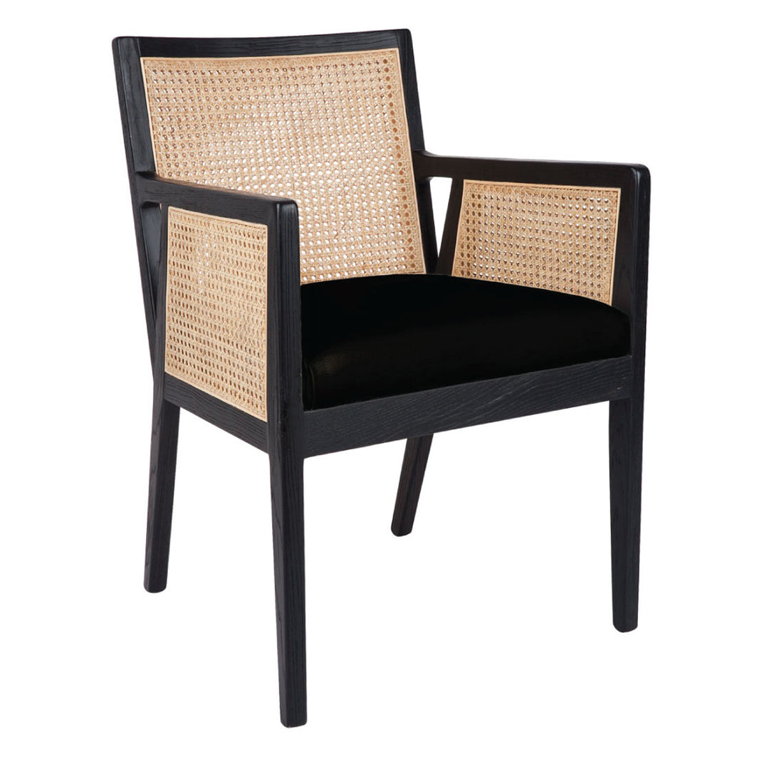 Kane Black Rattan Carver Chair
